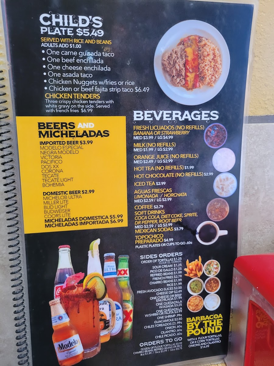 La Tapatia Restaurant Menu - Image 2