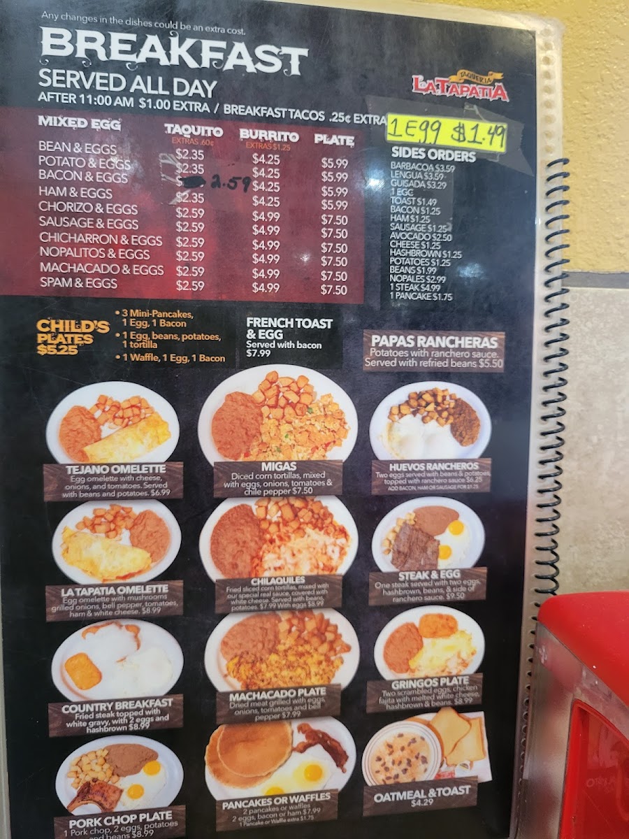 La Tapatia Restaurant Menu - Image 6